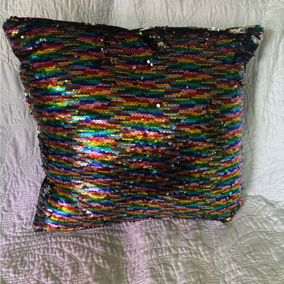 Multicolor Sequin Throw Pillow - Picture 1 of 2